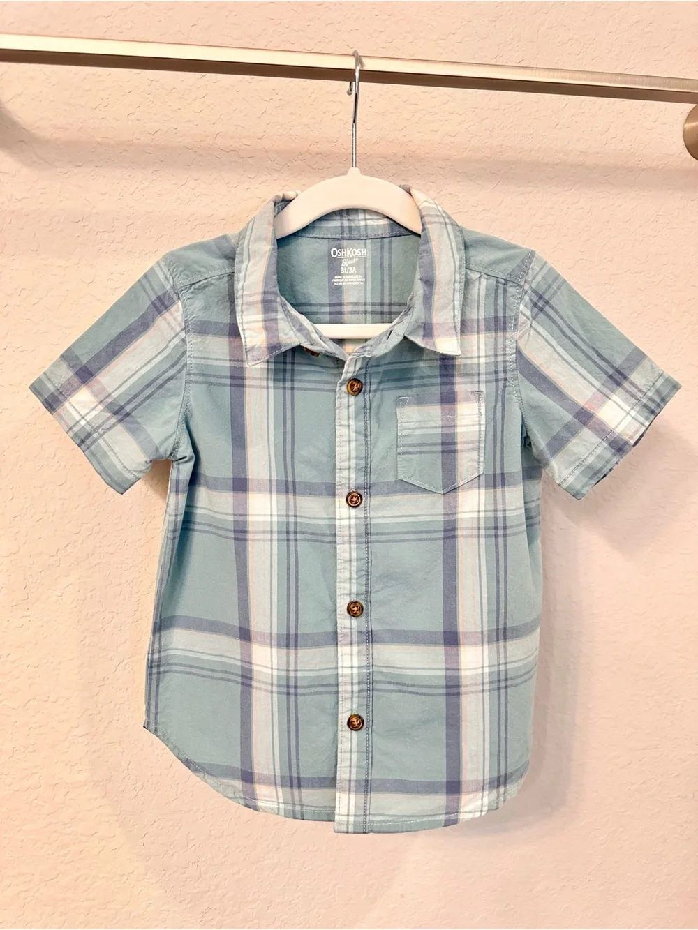 Toddler Boy Short Sleeve Button Up Shirt